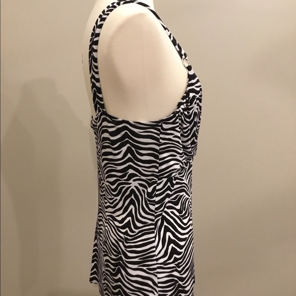 WHBM Black and White Striped Tank - Picture 8 of 14